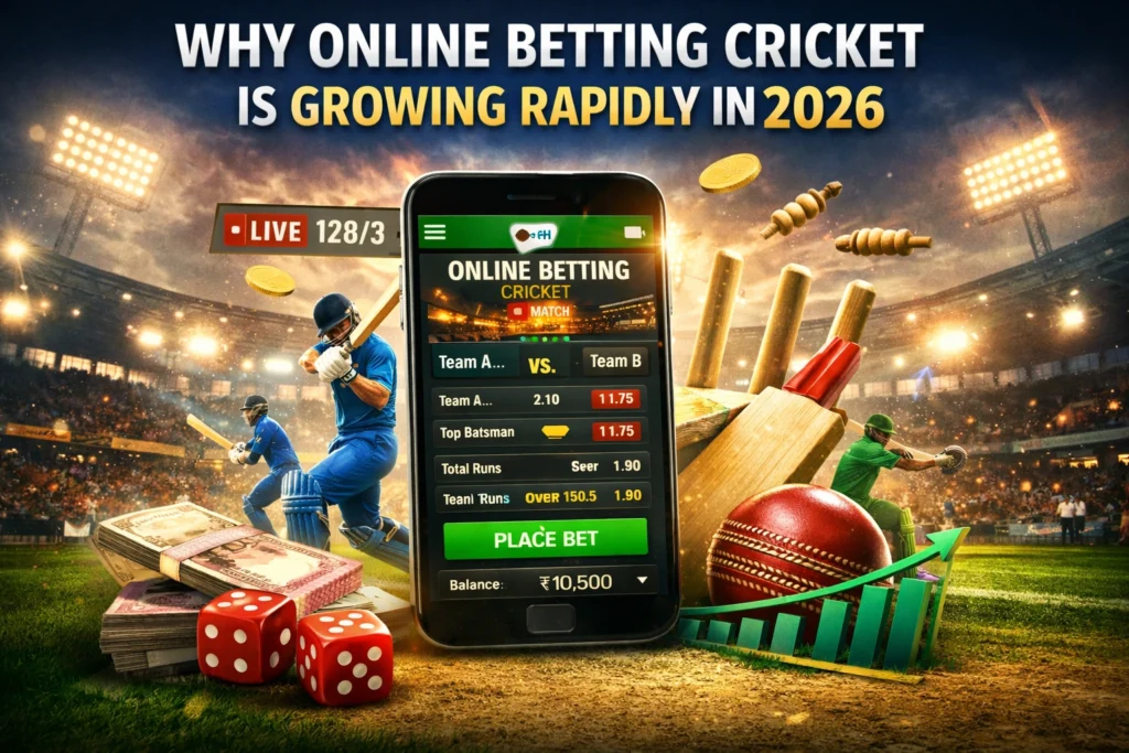 Why online betting cricket is growing rapidly in 2026 with live cricket betting app and real time match odds