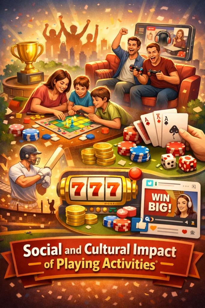 People enjoying social playing activities together showing cultural and community bonding through recreational games