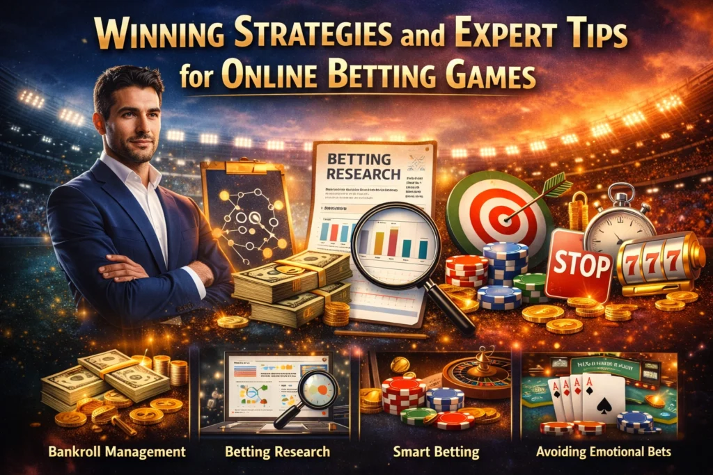 Winning strategies and expert tips for online betting games including sports betting analysis, casino strategy, and smart bankroll management