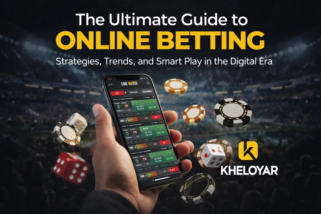 Best online betting guide with Kheloyar logo representing smart betting strategies and digital betting trends