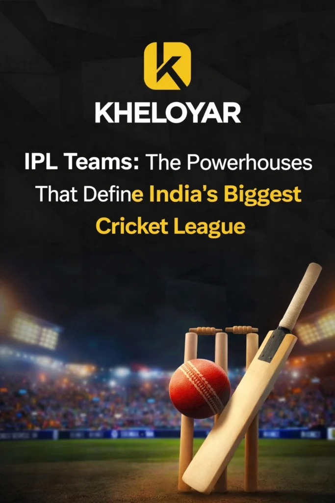 KheloYaar logo representing IPL teams and the powerhouses of India’s biggest cricket league