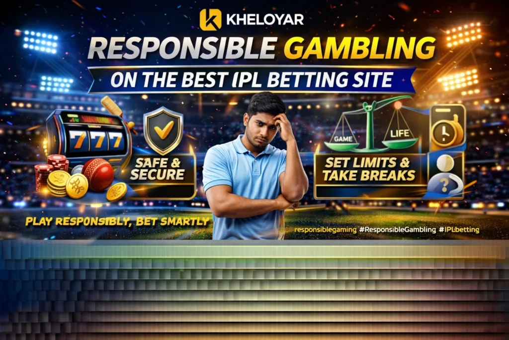 Responsible gambling on best IPL betting site Kheloyar with safe betting limits and secure IPL betting practices
