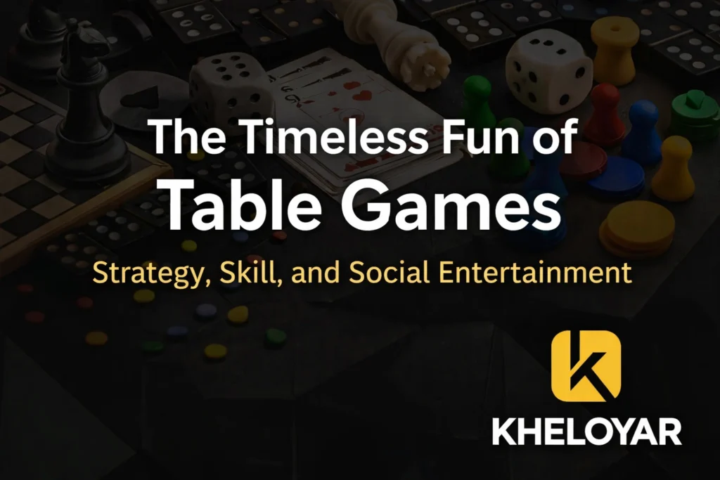 Timeless Fun of Table Games Strategy Skill and Social Entertainment with Kheloyar logo